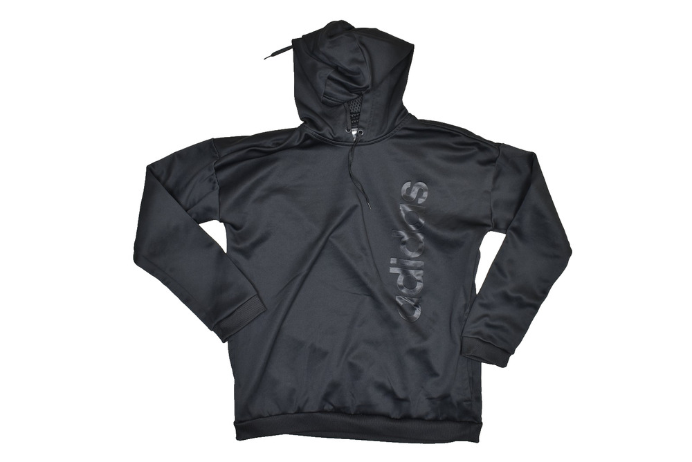 Women's Adidas Hoodie Size M Hooded Spellout Cotton Blend Aeroready
